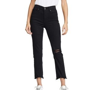 $98 Levi's Women's Premium 724 High Rise Straight Crop Jeans - Size 28 - Black